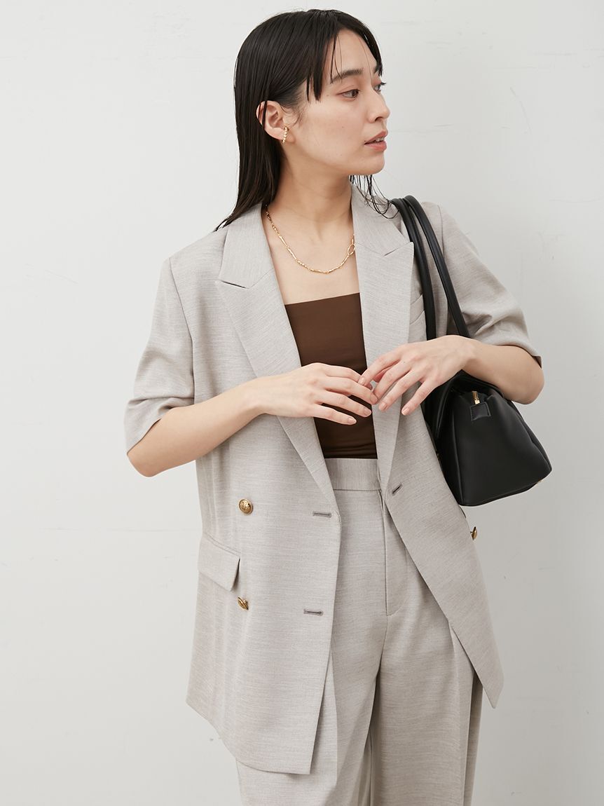 Mila Owen「ストラップ付カップインチューブトップ」|ベスト・ジレ|