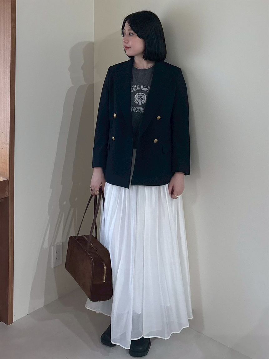 Mila Owen「金釦ダブルブレストブレザー」|テーラードジャケット|