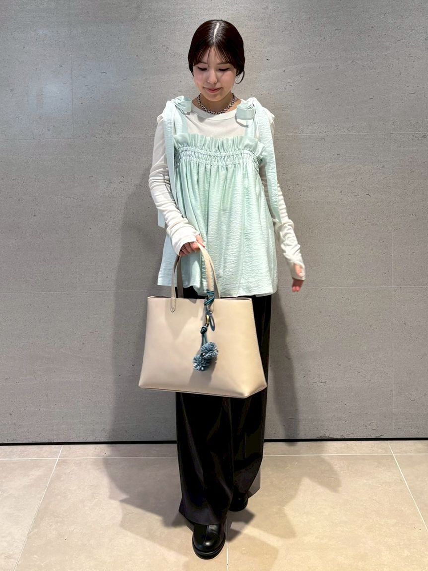 Mila Owen「【セットアイテム】ペプラムキャミブラウス&times;パンツ SET UP」|ワンピース|