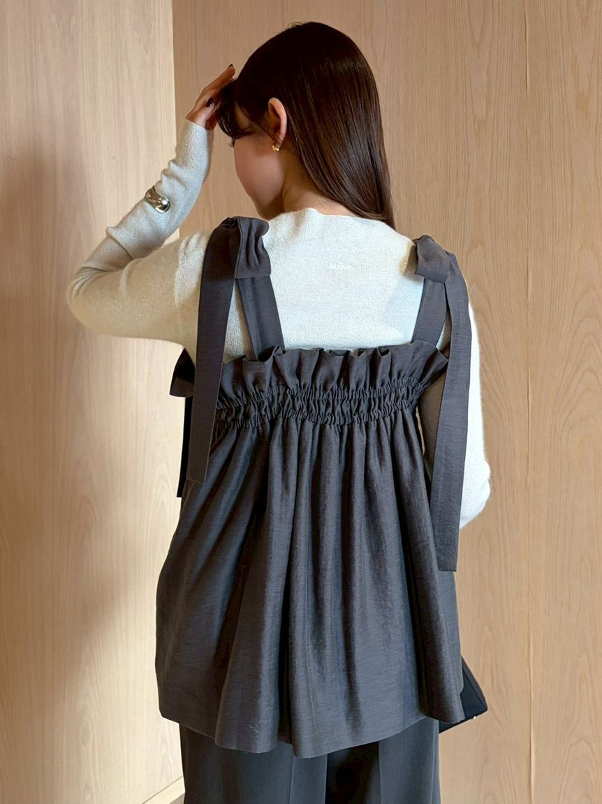 Mila Owen「【セットアイテム】ペプラムキャミブラウス&times;パンツ SET UP」|ワンピース|