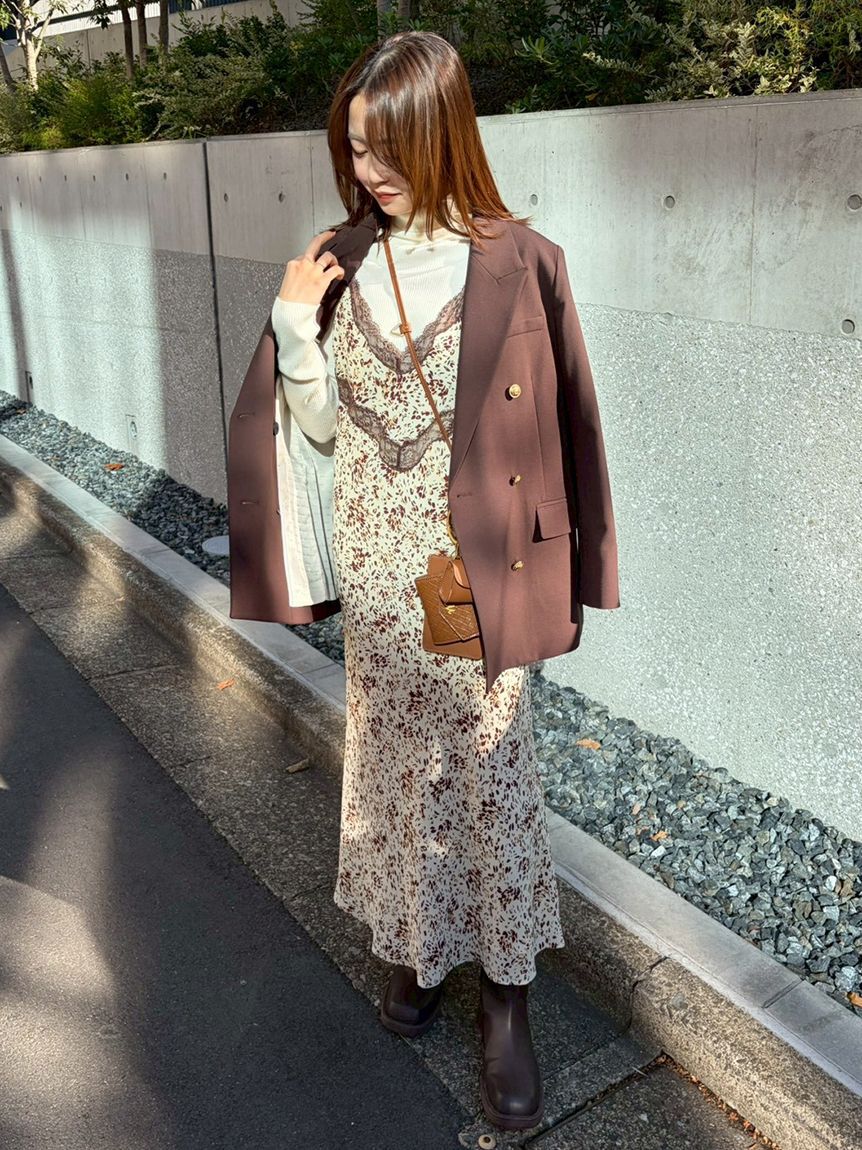 Mila Owen「ニュアンスプリントレースキャミワンピース」|ワンピース|