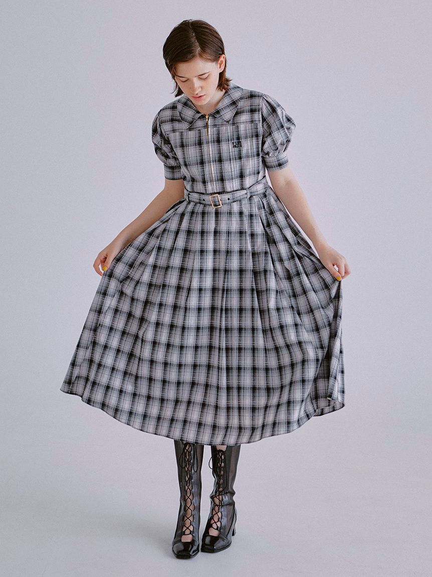 FURFUR「【限定サイズ】フラットカラーシャツワンピース」|ワンピース|CHECK