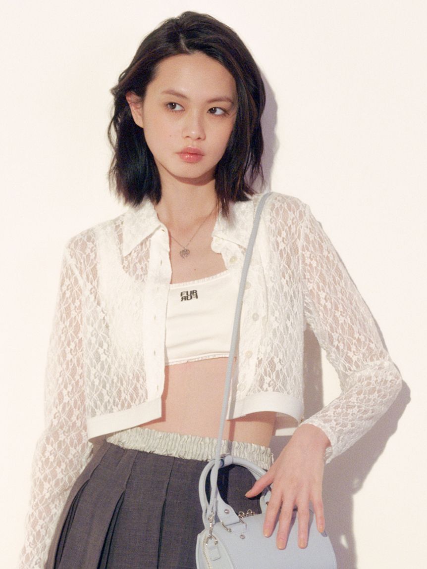 FURFUR「ロゴ刺繍カップインタンクトップ」|タンクトップ|