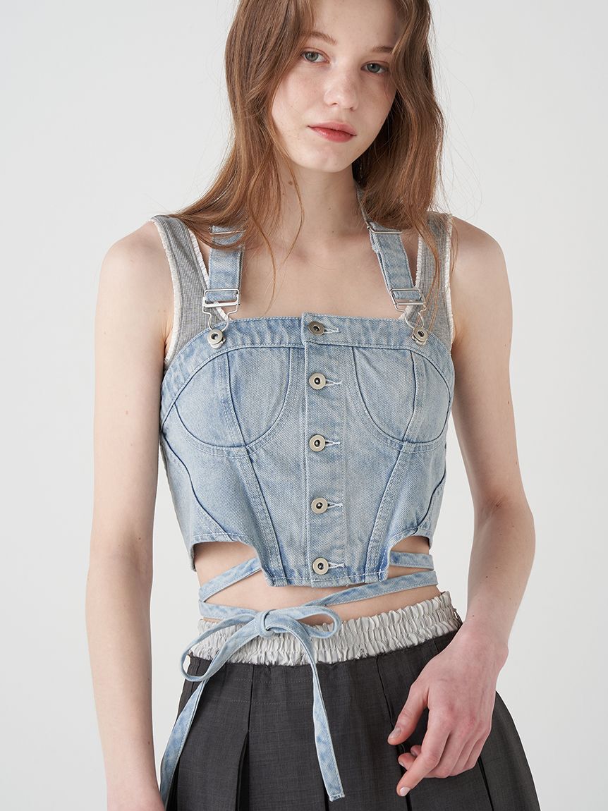 FURFUR「ロゴ刺繍カップインタンクトップ」|タンクトップ|