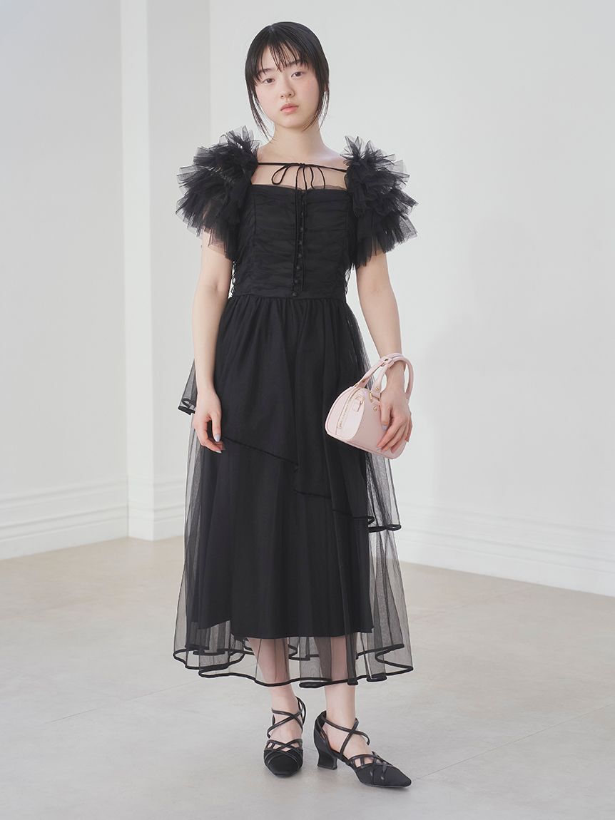 FURFUR「チュールボレロセットキャミドレス」|ドレス|