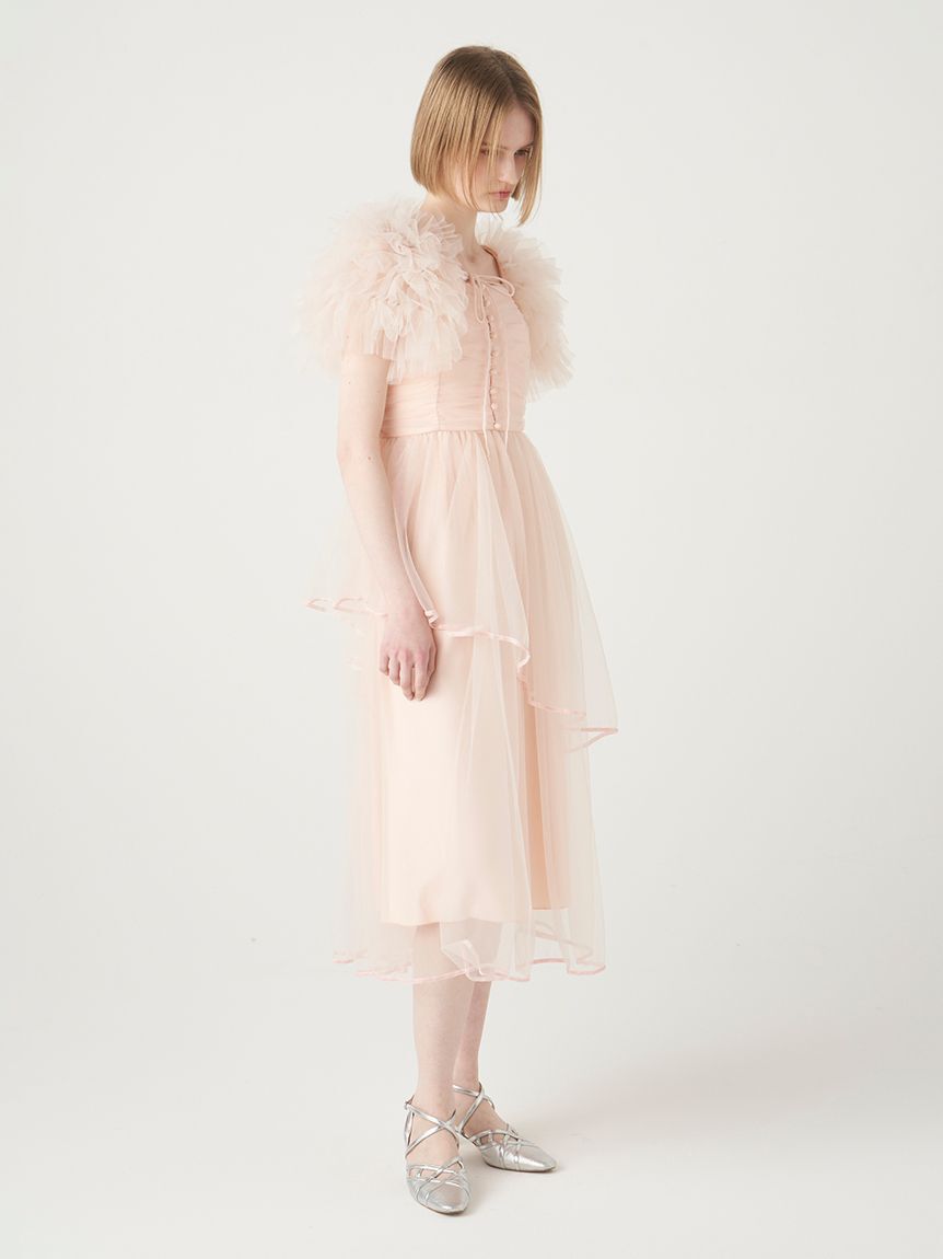 FURFUR「チュールボレロセットキャミドレス」|ドレス|