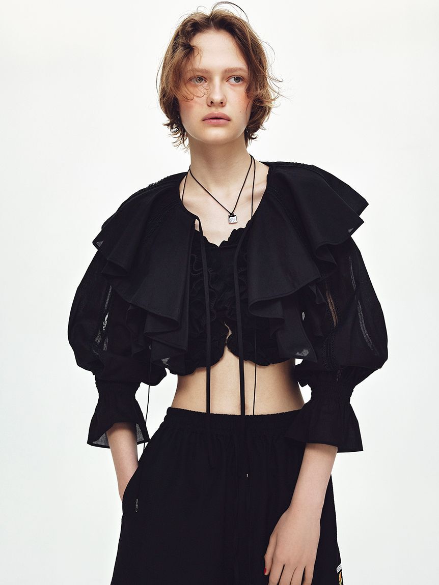 FURFUR「フリルボレロブラウス」|シャツ・ブラウス|