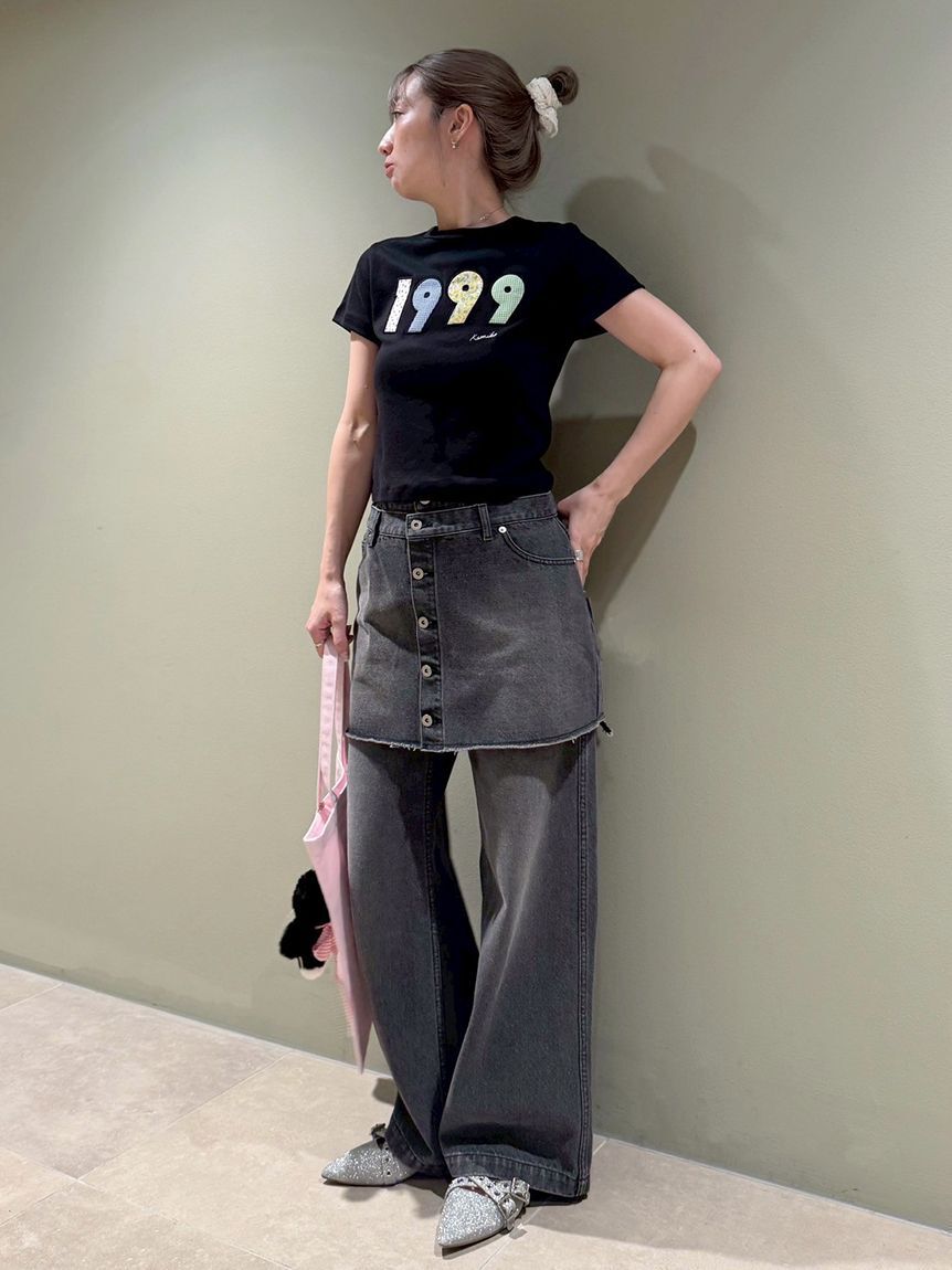 FURFUR「【上國料萌衣コラボ】1999アップリケTシャツ」|Tシャツ・カットソー|