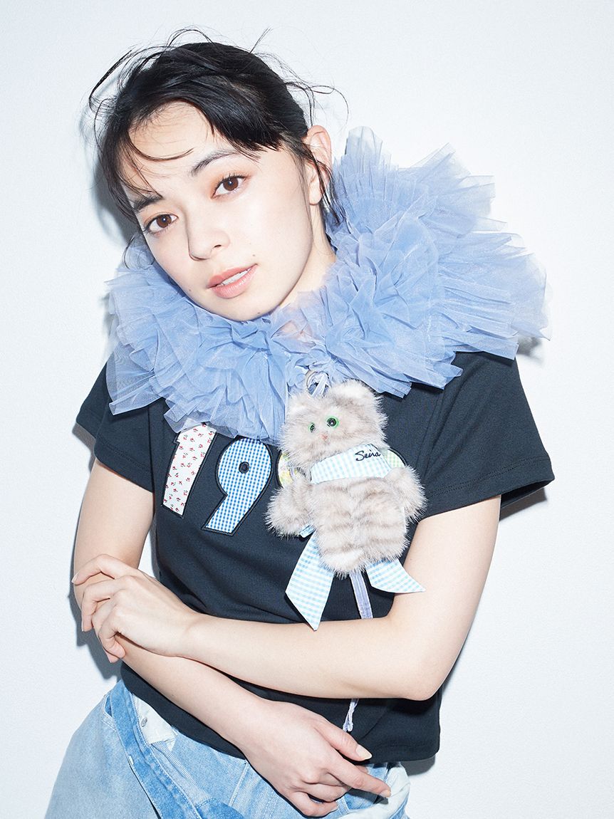 FURFUR「【上國料萌衣コラボ】1999アップリケTシャツ」|Tシャツ・カットソー|BLK