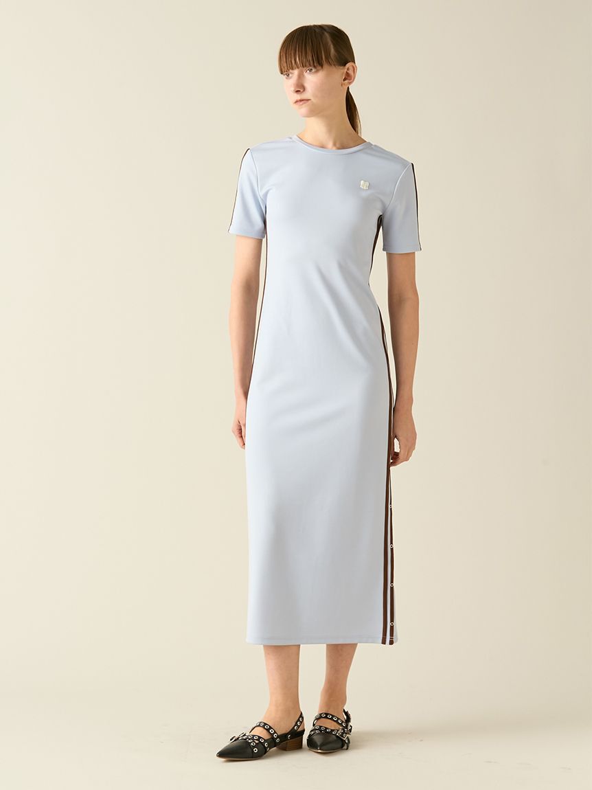 FURFUR「リボンロゴラインカットワンピース」|ワンピース|