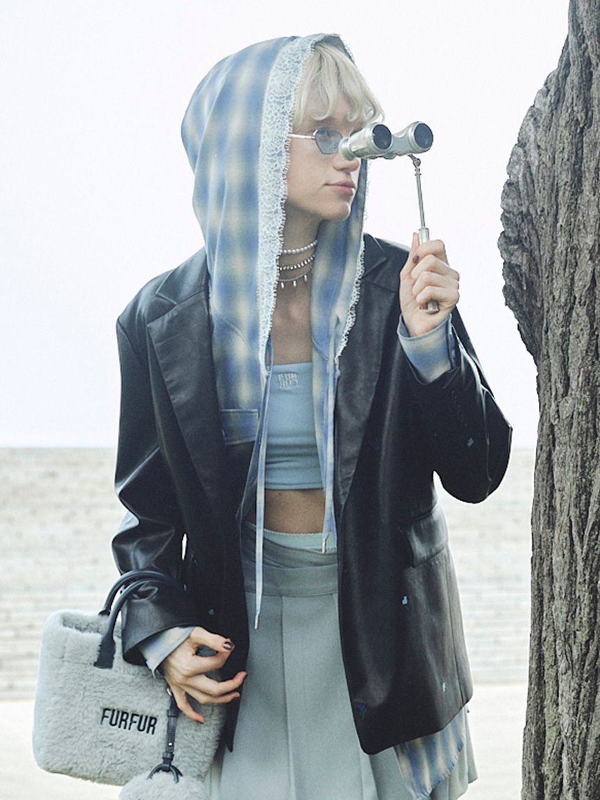 FURFUR「【限定カラー】ローズ刺繍テーラードジャケット」|テーラードジャケット|