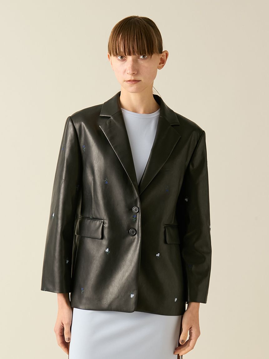 FURFUR「【限定カラー】ローズ刺繍テーラードジャケット」|テーラードジャケット|