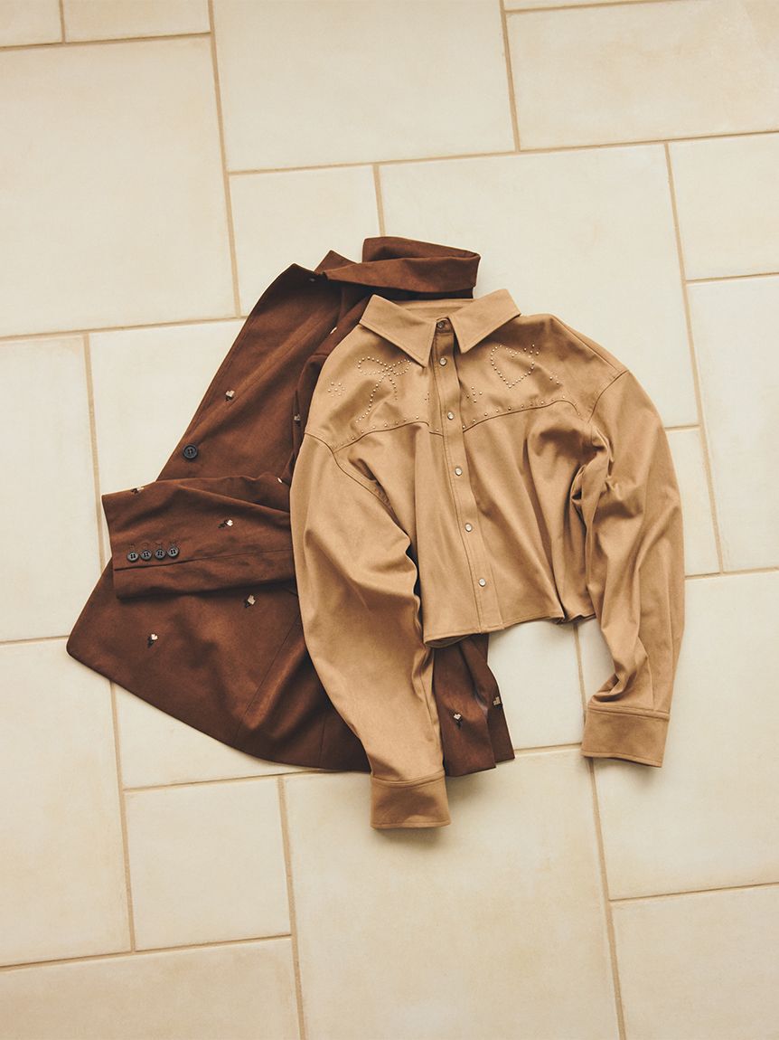 FURFUR「【限定カラー】ローズ刺繍テーラードジャケット」|テーラードジャケット|