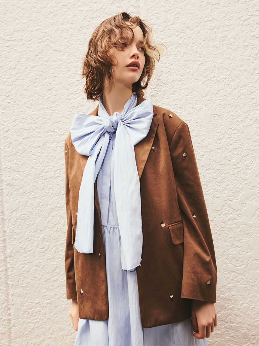 FURFUR「【限定カラー】ローズ刺繍テーラードジャケット」|テーラードジャケット|BRW