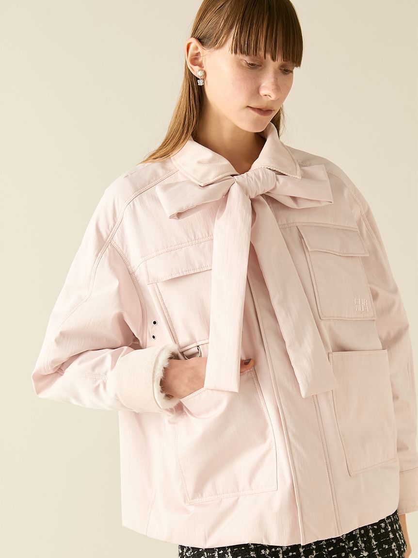 FURFUR「パデットボウタイワークブルゾン」|ブルゾン・スタジャン|