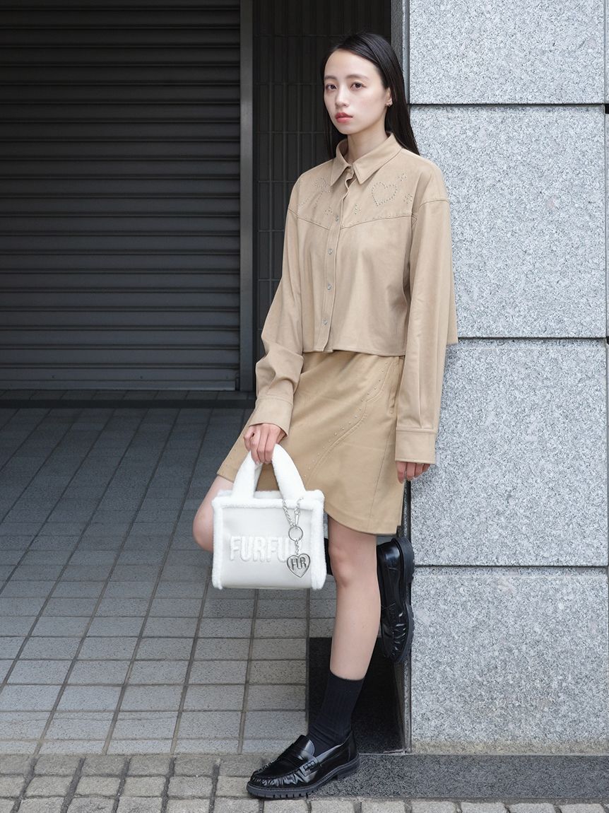 FURFUR「スタッズデザインミニスカート」|スカート|