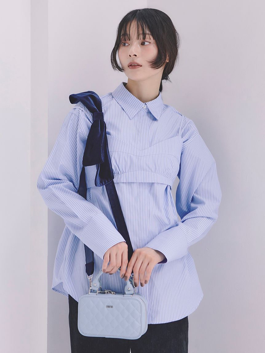 FURFUR「ビスチェセットオーバーシャツ」|シャツ・ブラウス|