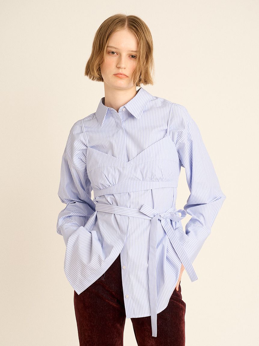 FURFUR「ビスチェセットオーバーシャツ」|シャツ・ブラウス|