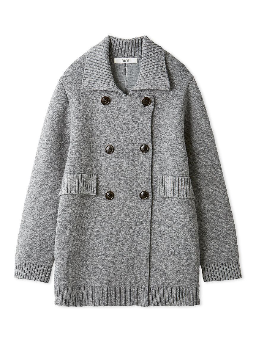 FURFUR「2WAYニットPコート」|ピーコート|