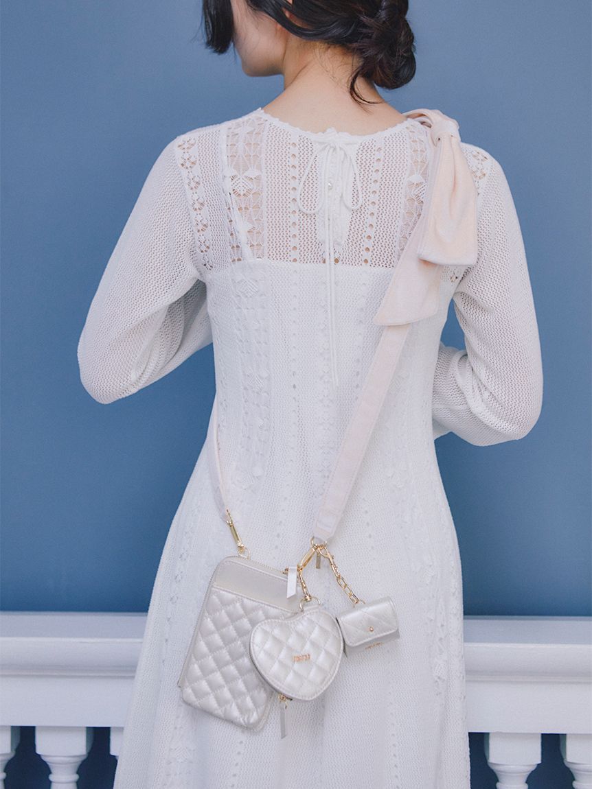 FURFUR「透かし編みニットワンピース」|ワンピース|