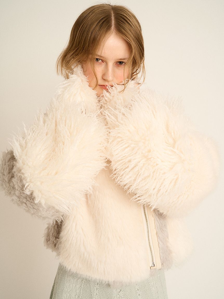 FURFUR「透かし編みニットワンピース」|ワンピース|