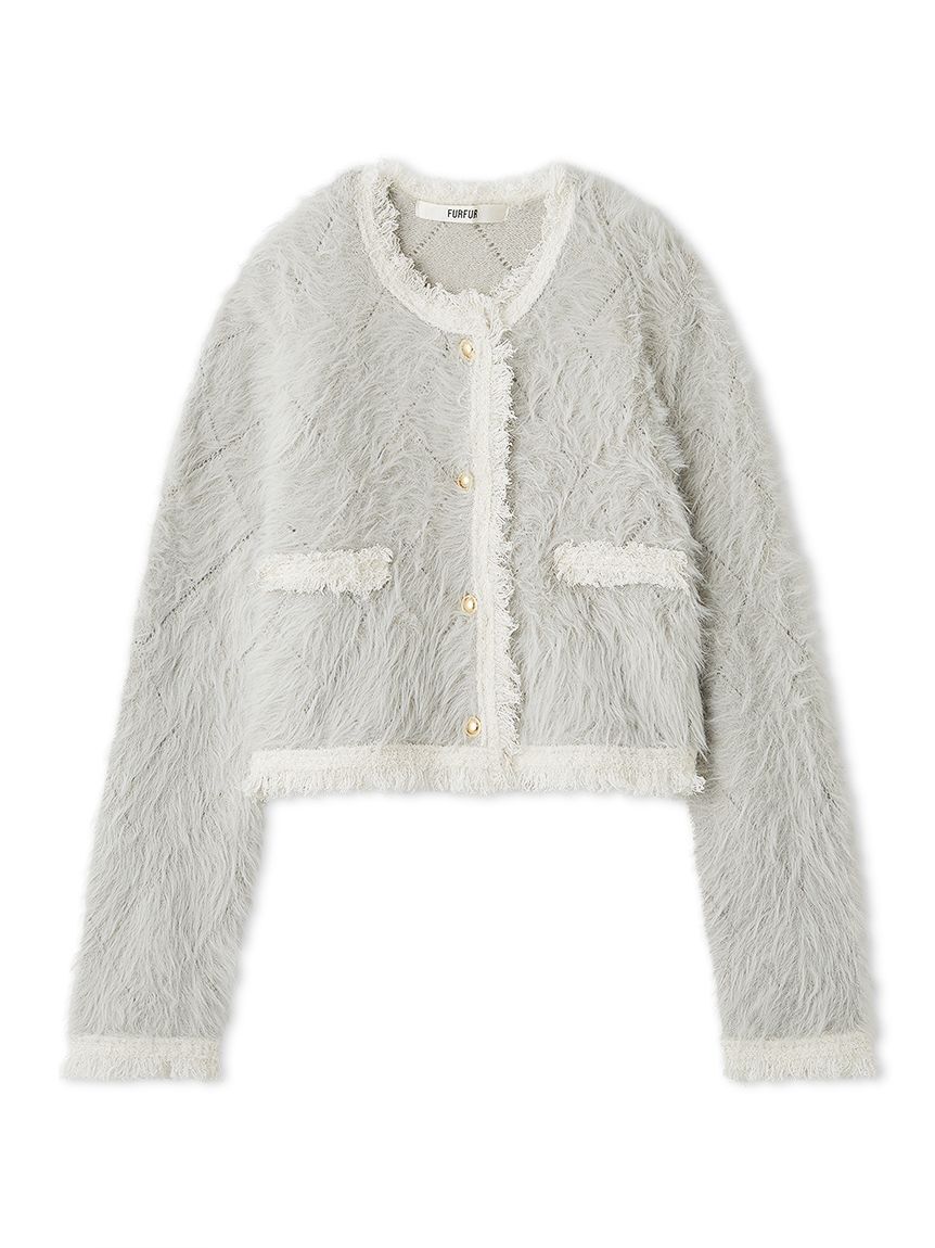 FURFUR「【限定カラー】フェザーツイードカーディガン」|カーディガン|