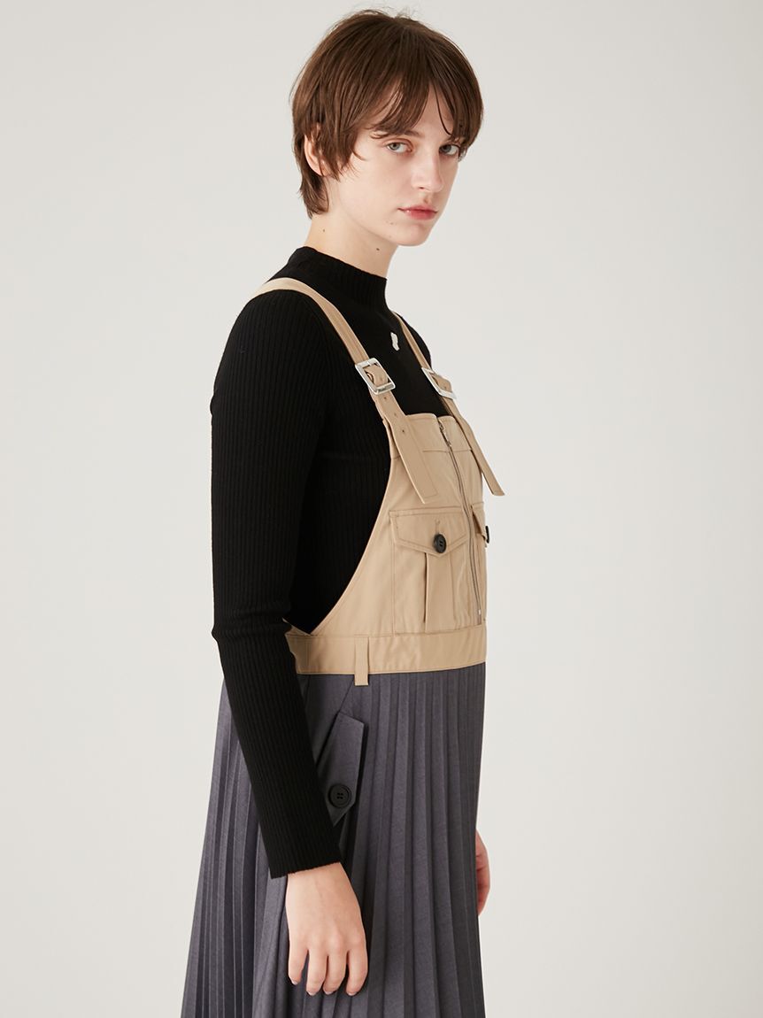 FURFUR「トレンチオーバーオールドレス」|ワンピース|