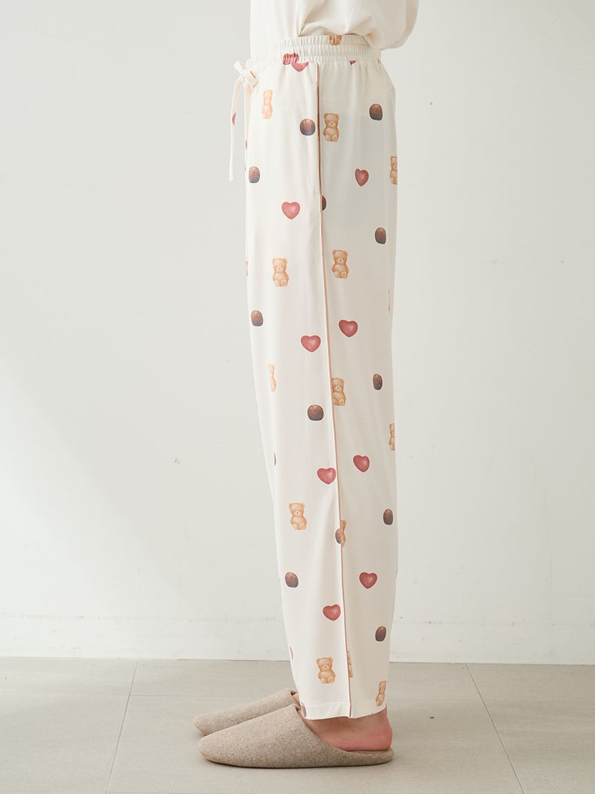 GELATO PIQUE HOMME「【Valentine】【HOMME】総柄ロングパンツ」|ルームウェア|