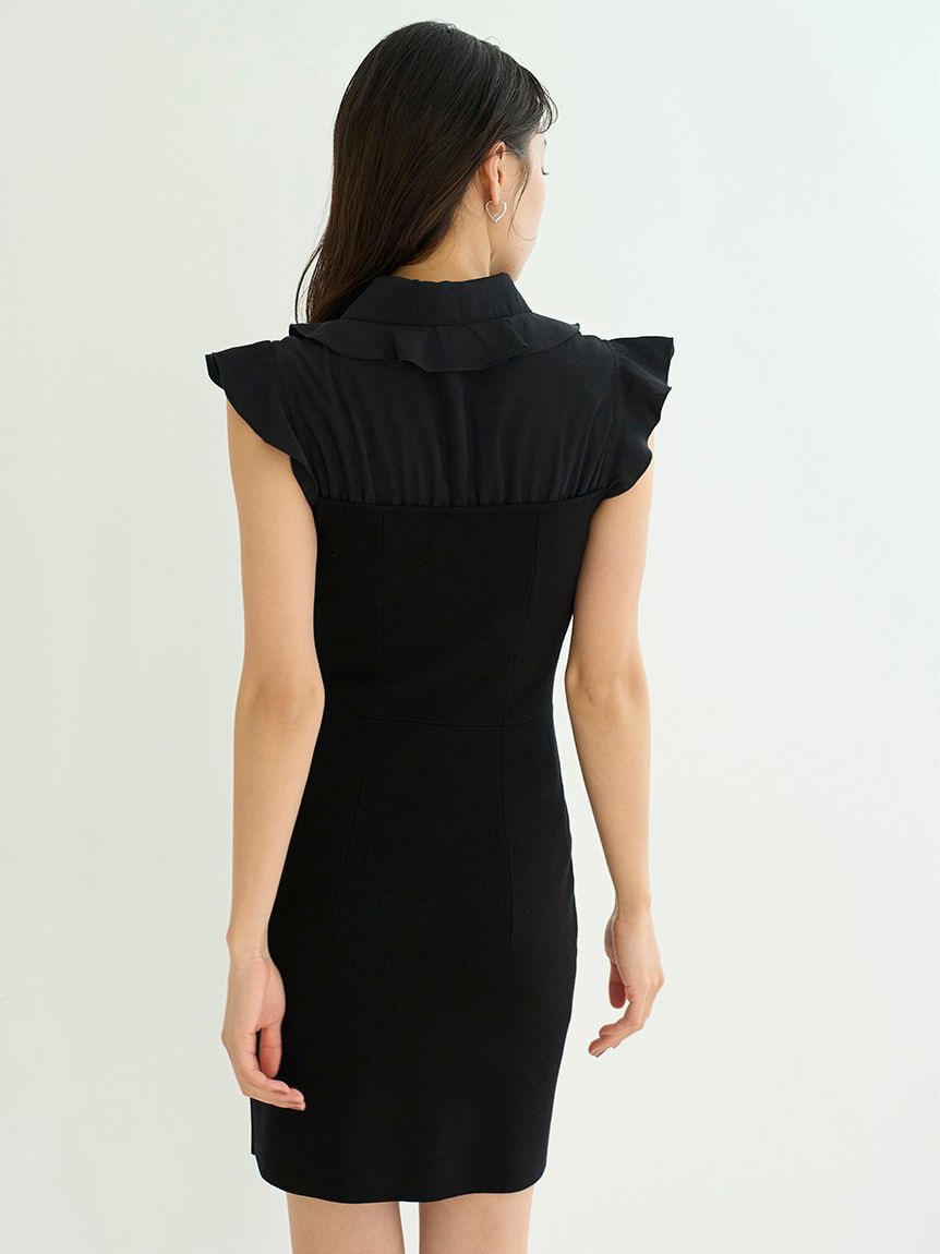 SNIDEL「Sustainableフリルカラードッキングミニワンピース」|ワンピース|