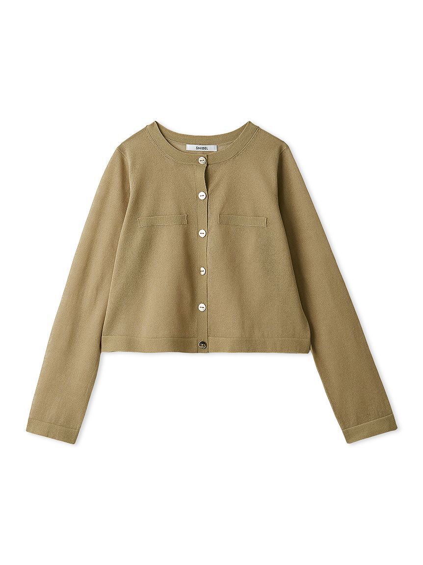 SNIDEL「Sustainableメタルボタンシアーカーディガン」|ニット・セーター|KKI