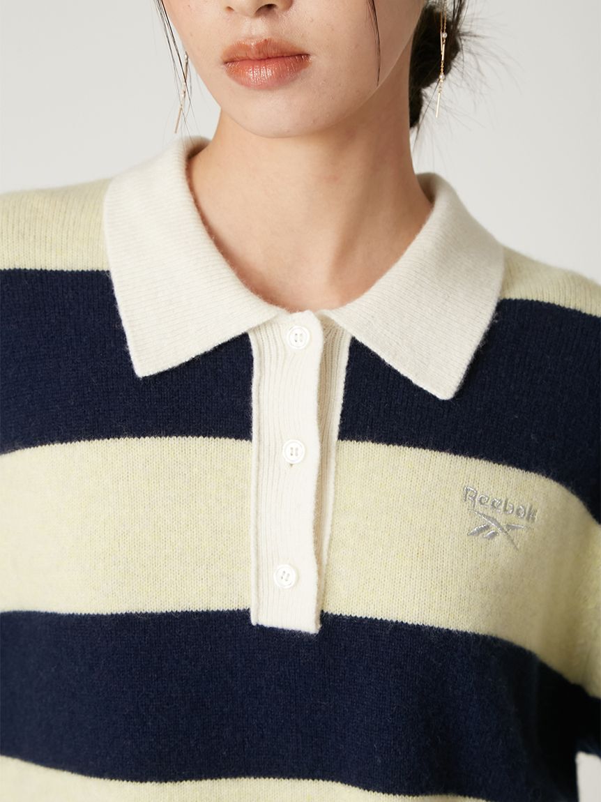 FRAY I.D「【Reebok&times; FRAY I.D】ラガーカラーポロニットプルオーバー」|ニット・セーター|