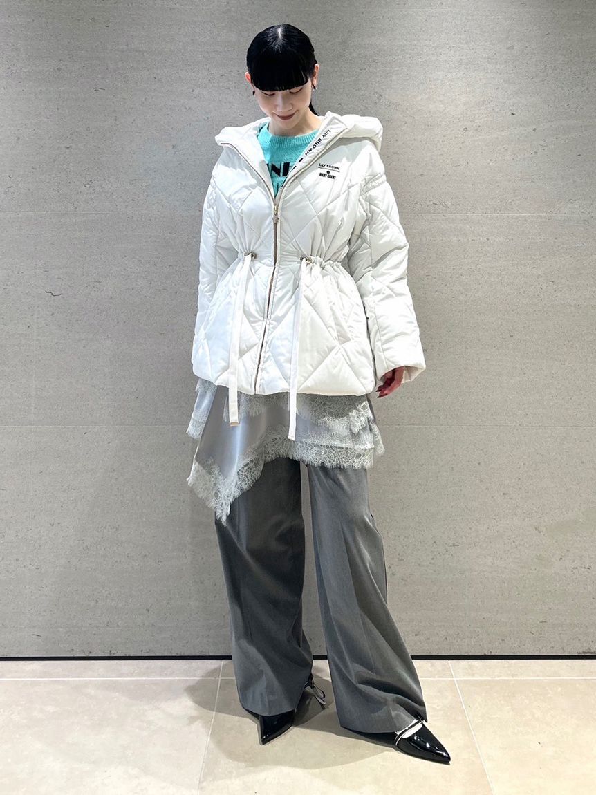 LILY BROWN「【LILY BROWN&times;MARY QUANT】デイジーチャーム付きクラシカルキルティングコート」|その他|