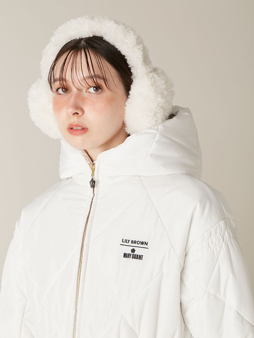 LILY BROWN「【LILY BROWN&times;MARY QUANT】デイジーチャーム付きクラシカルキルティングコート」|その他|