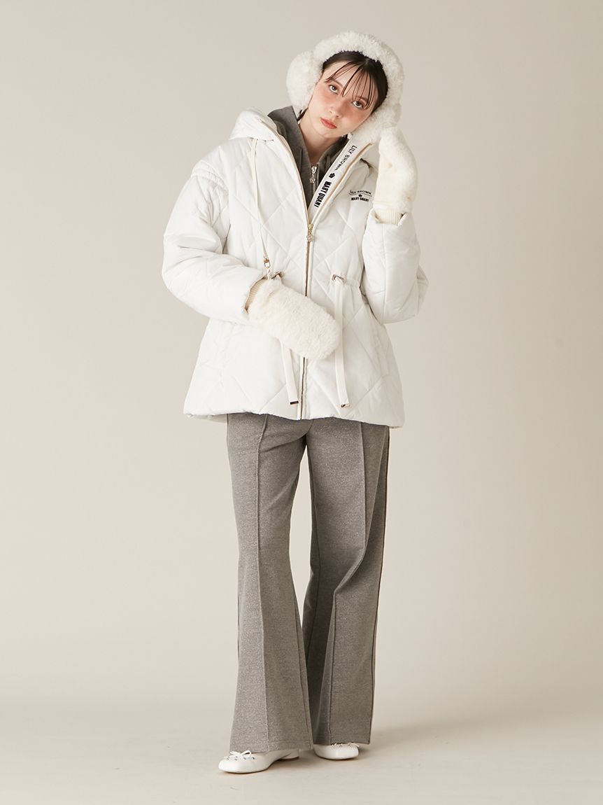 LILY BROWN「【LILY BROWN&times;MARY QUANT】デイジーチャーム付きクラシカルキルティングコート」|その他|