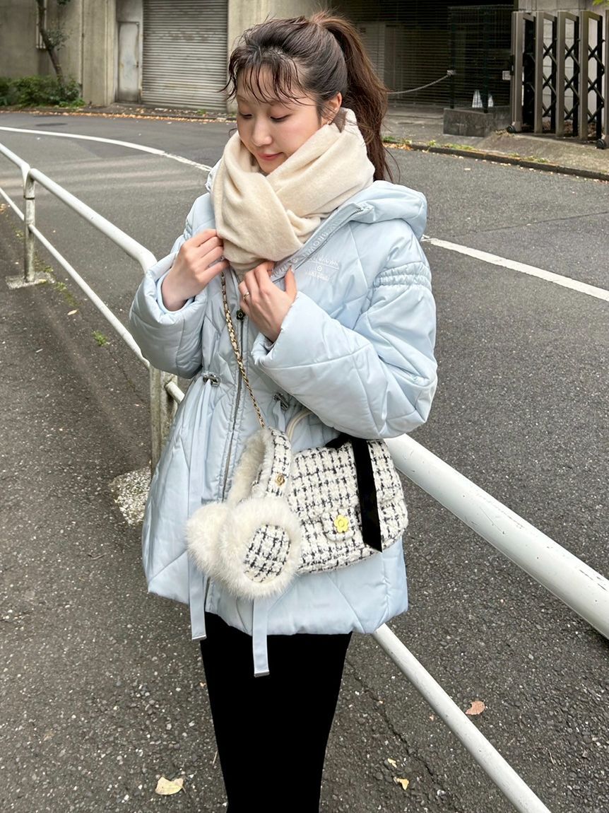 LILY BROWN「【LILY BROWN&times;MARY QUANT】デイジーチャーム付きクラシカルキルティングコート」|その他|