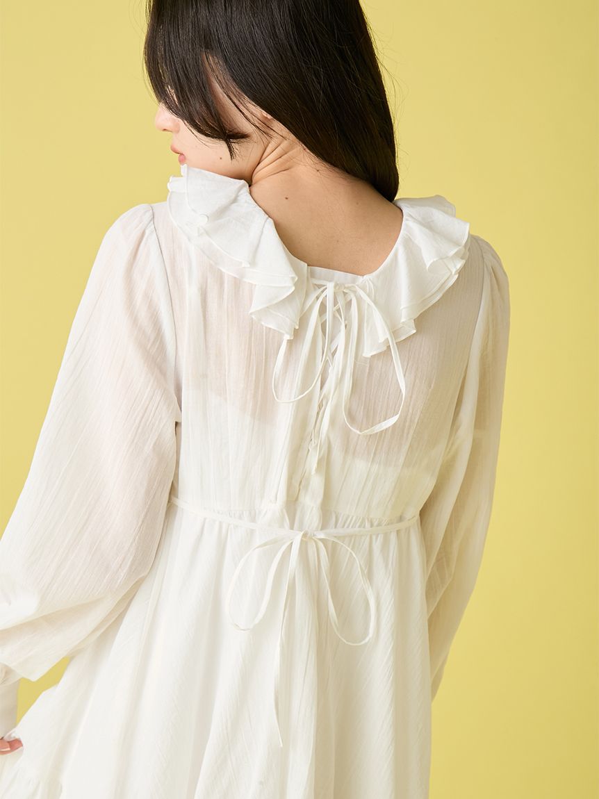 LILY BROWN「コットンレースミニワンピース」|ワンピース|