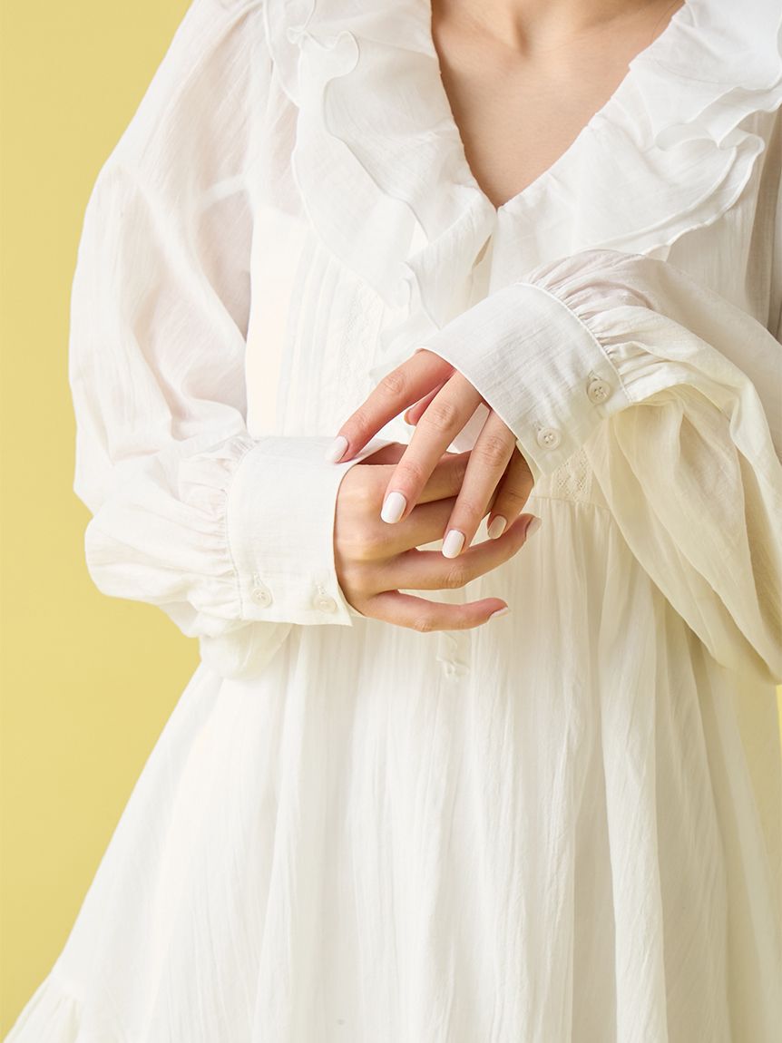 LILY BROWN「コットンレースミニワンピース」|ワンピース|