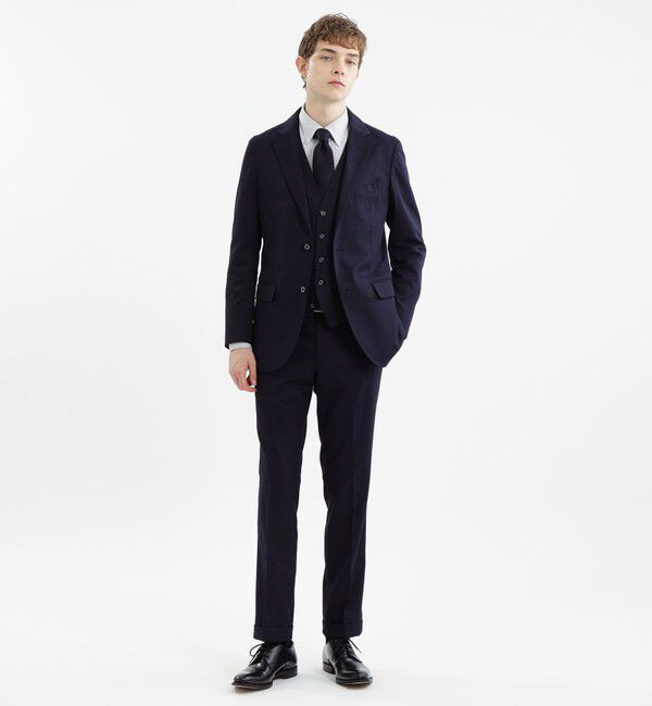 MACKINTOSH PHILOSOPHY「トロッター トラウザーズ #000（ナンバーゼロ）バーズアイストレッチ リサイクル」|スラックス|