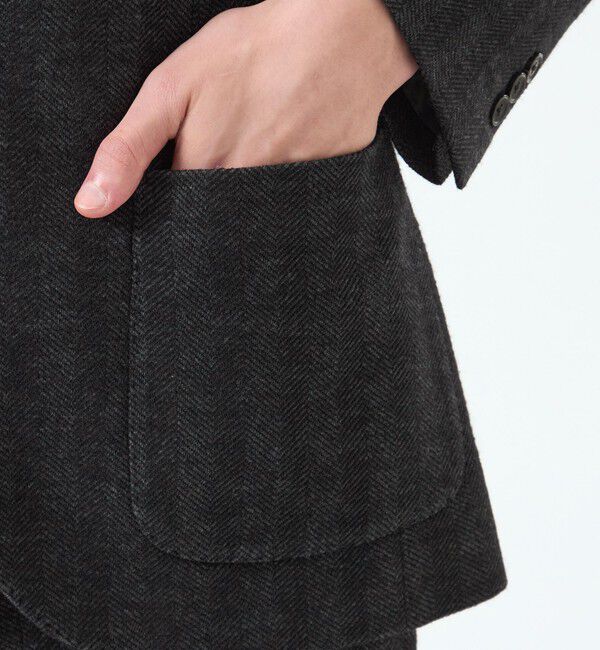 MACKINTOSH PHILOSOPHY「テーラードジャージー ジャケット EMMETEXヘリンボン」|テーラードジャケット|