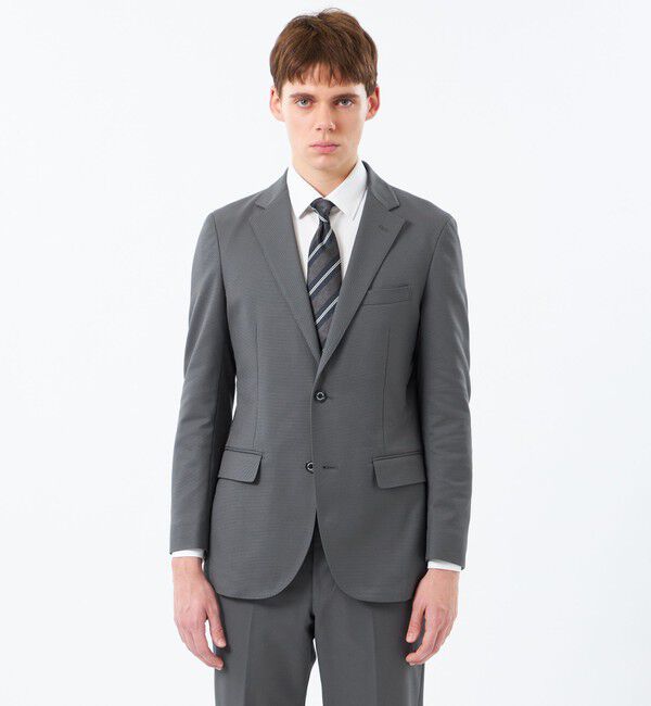 MACKINTOSH PHILOSOPHY「【2026春夏モデル】トロッター ジャケット#000（ナンバーゼロ）バーズアイストレッチ リサイクル」|テーラードジャケット|