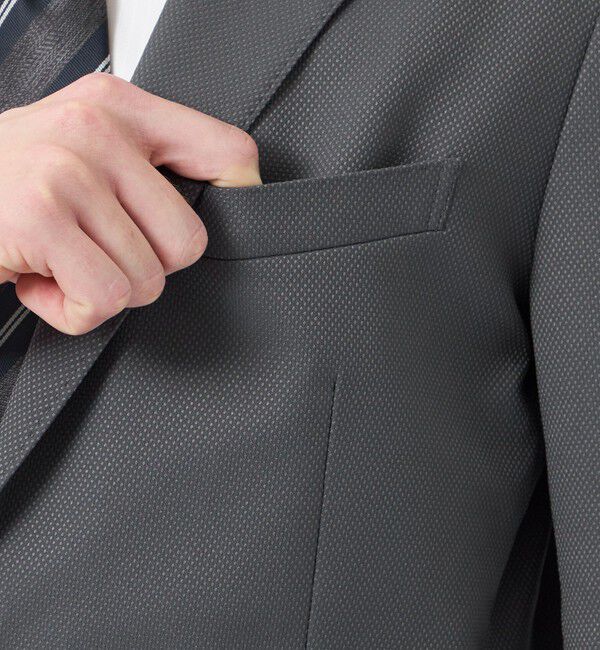 MACKINTOSH PHILOSOPHY「【2026春夏モデル】トロッター ジャケット#000（ナンバーゼロ）バーズアイストレッチ リサイクル」|テーラードジャケット|