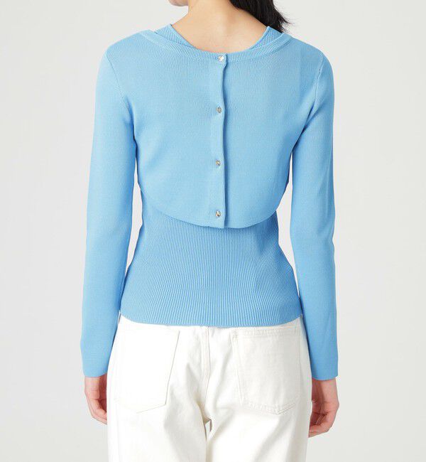  「クロップドレイヤードコンビニット」|ニット・セーター|