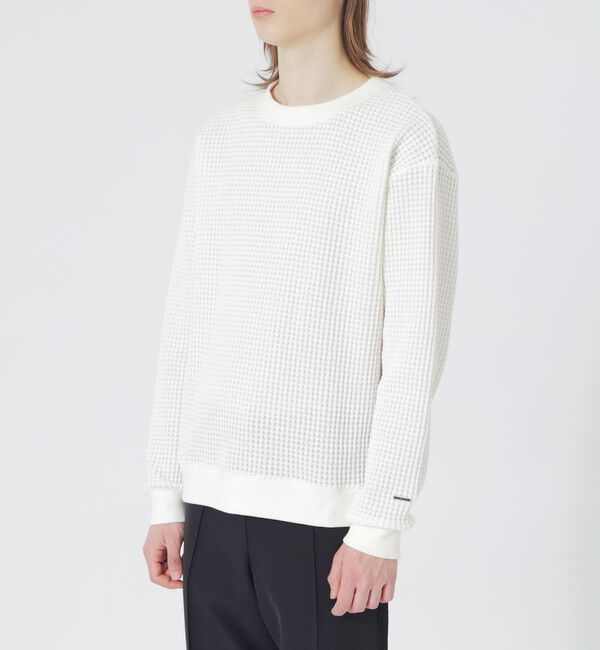  「ツートーンワッフルプルオーバー」|Tシャツ・カットソー|