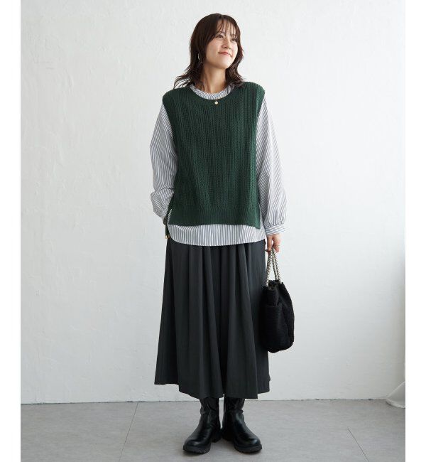 ikka「ブラウスニットベストアンサンブル」|ニット・セーター|