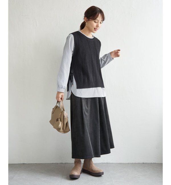 ikka「ブラウスニットベストアンサンブル」|ニット・セーター|