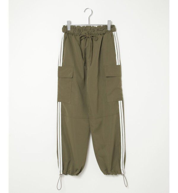 VENCE share style「ポプリンライン入りカーゴパンツ」|デニム|