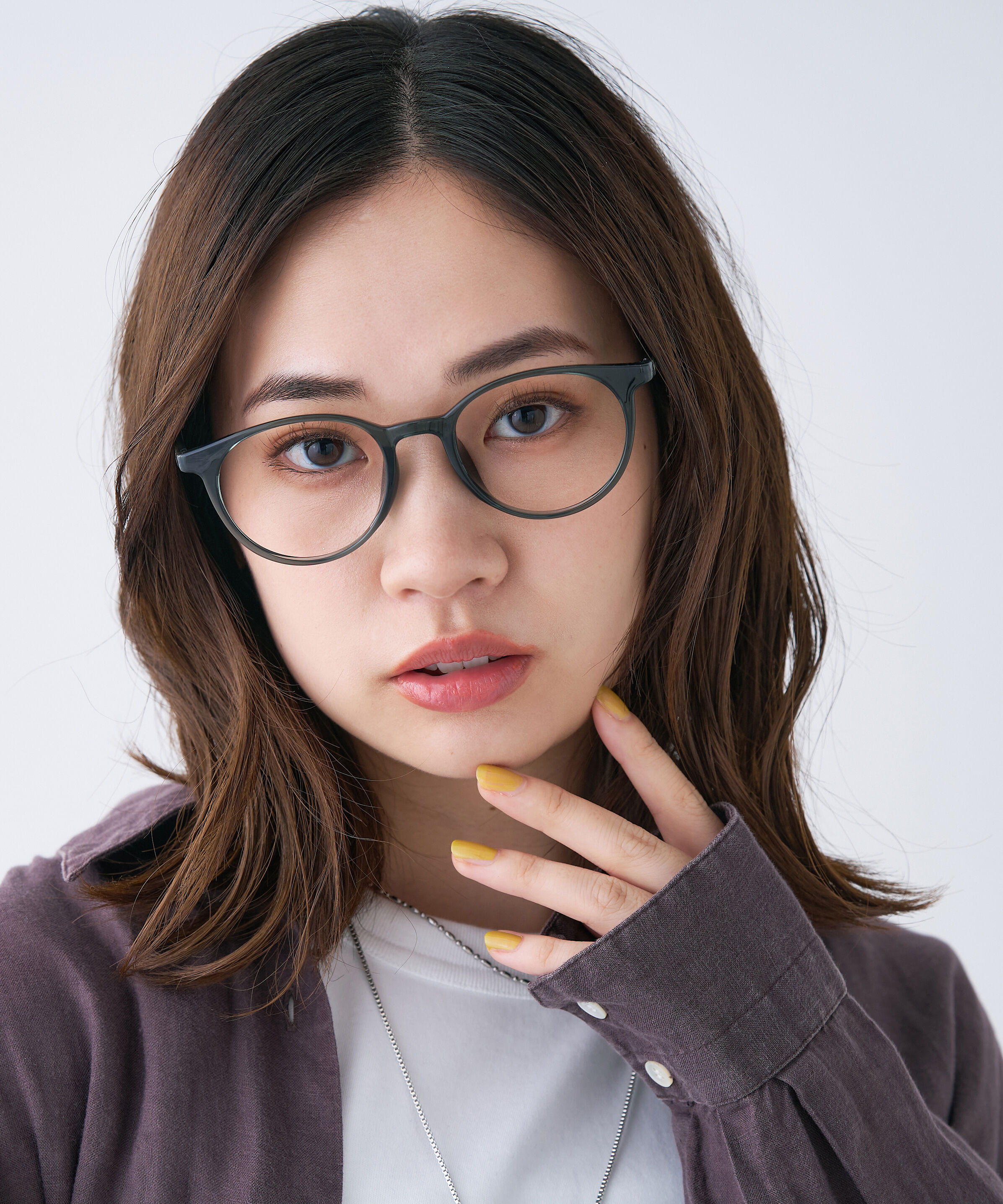  「ボストン型 メガネ 軽量 クリア 黒縁 レンズ交換券付 GO」|メガネ|