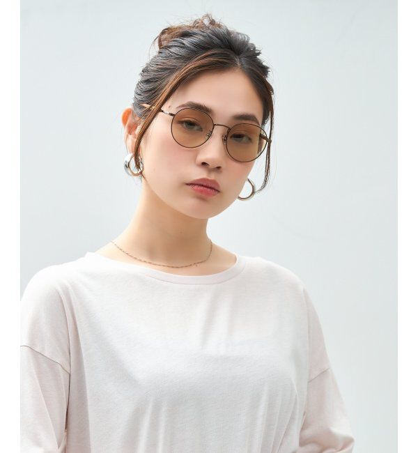  「Zoff meets LISA LARSON｜ボストン型 サングラス｜リサ・ラーソン｜紫外線防止 UVカット｜ユニセックス」|サングラス|