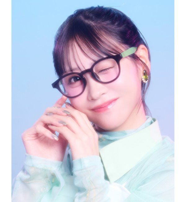  「Zoff｜FRUITS ZIPPER メガネ | フルーツジッパー グッズ 眼鏡 伊達メガネ レンズ交換券付」|メガネ|ブラウン