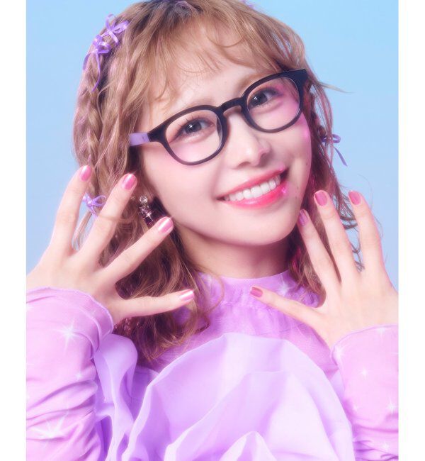  「Zoff｜FRUITS ZIPPER メガネ | フルーツジッパー グッズ 眼鏡 伊達メガネ レンズ交換券付」|メガネ|ブラック系その他1